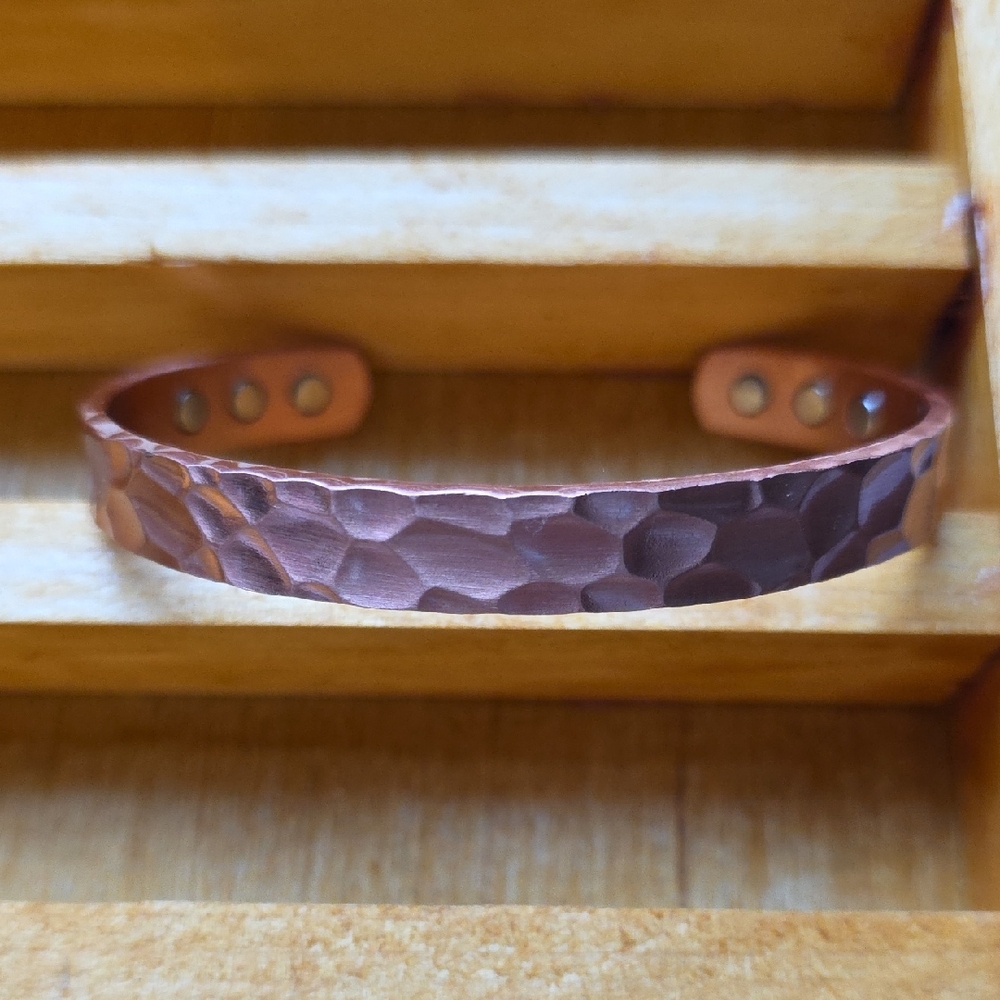 Hammered Copper Cuff Bracelet